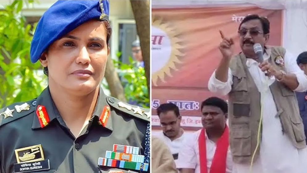 কর্নেল সোফিয়াকে নিয়ে বিতর্কে বিজেপি মন্ত্রী