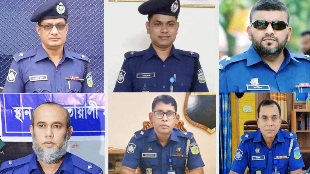 ময়মনসিংহে একদিনের ব্যবধানে ৬ থানার ওসিকে বদলি